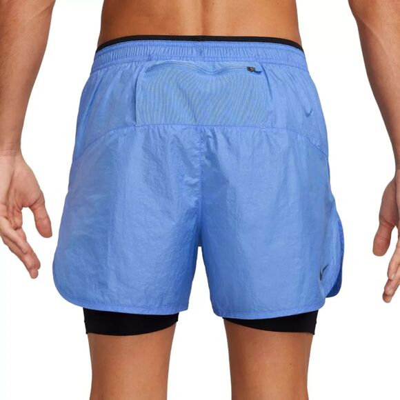 Nike Men’s XL Repel 2-n-1 Running 7" Shorts Blue Black FB8544 450 NEW - Picture 4 of 12